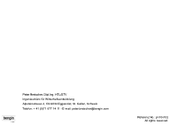 Adresse für Unterstützung und Copyright Lizenz