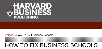 how to fix Business Schools