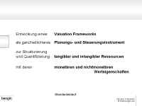 Valuation Framework - Vorgehen - bengin.com
