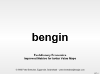 start to evolutionary economics - evolutionary metrics